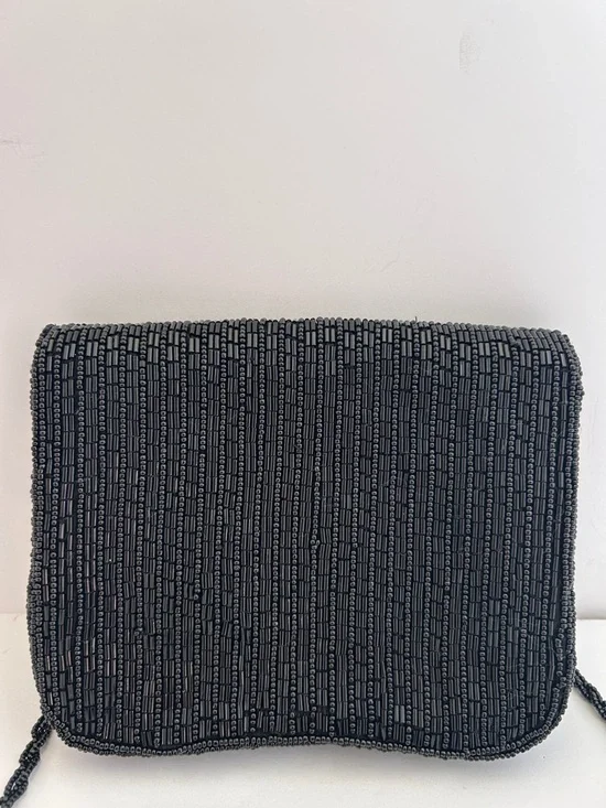 La Regale Black Beaded Crossbody Bag - Picture 6 of 9